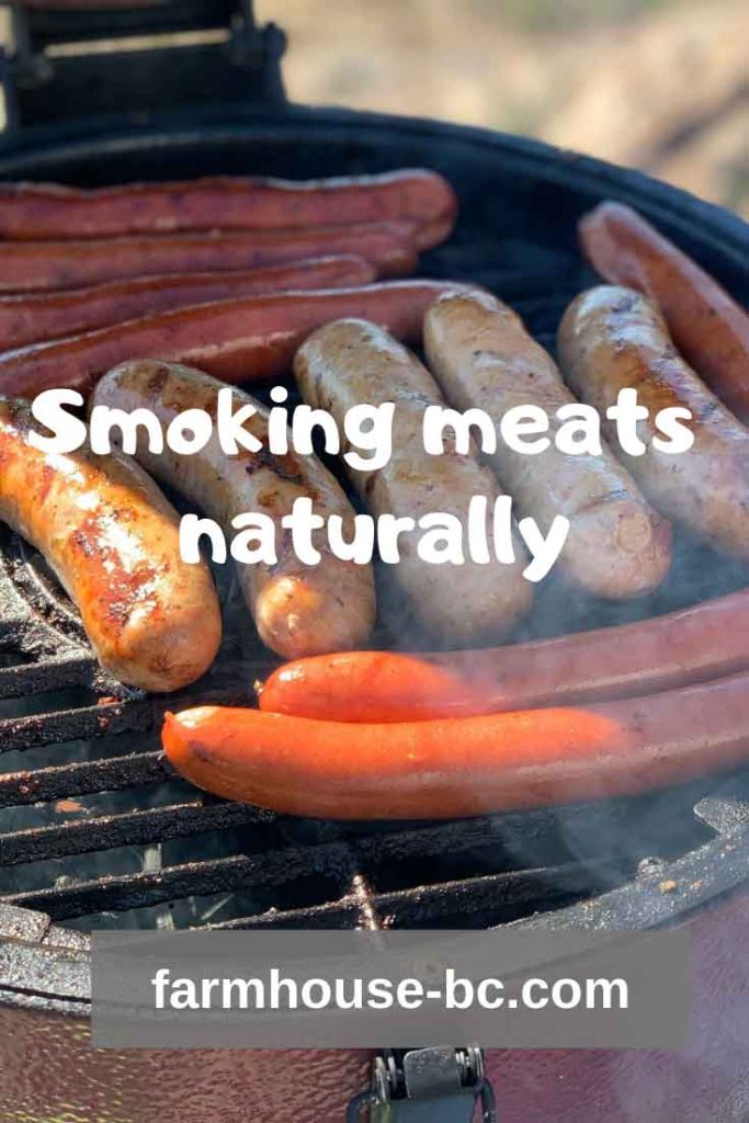 Farmhouse BC smoking meats naturally in a smoker