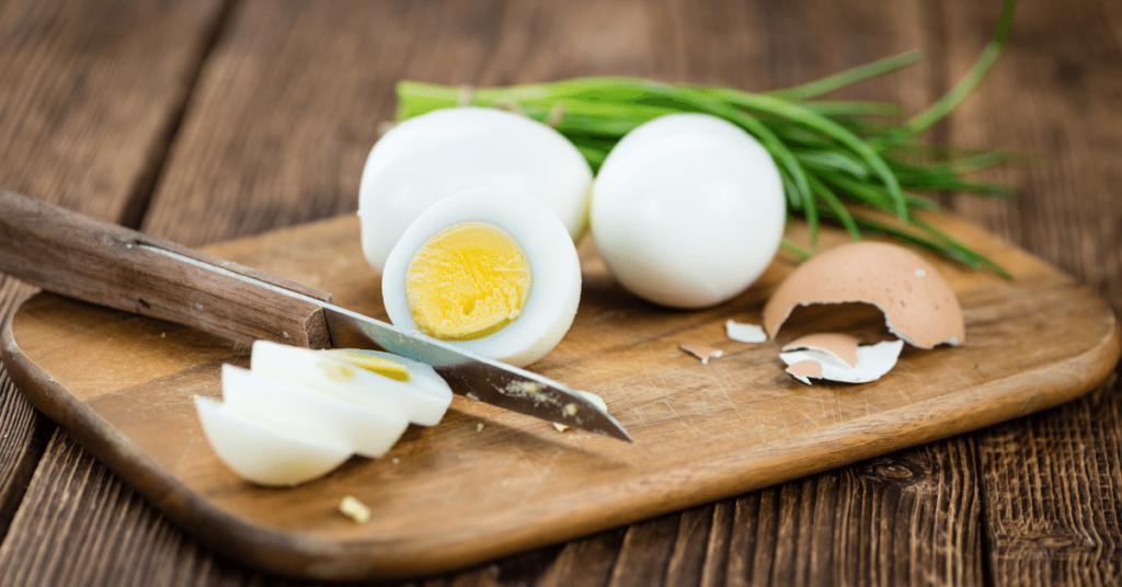 Boiled eggs for a healthy snack