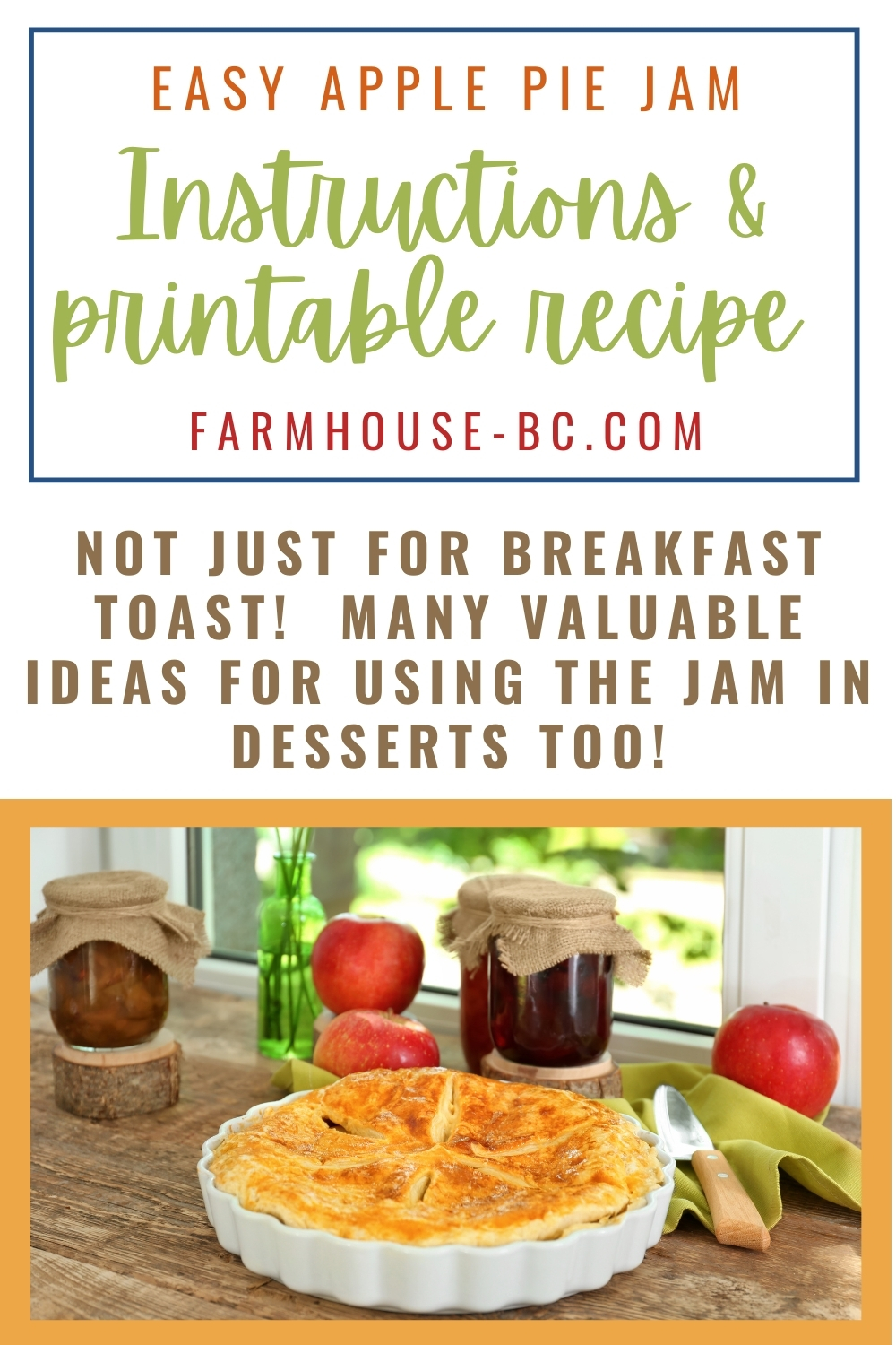 Learn how to make easy apple pie jam with a recipe.