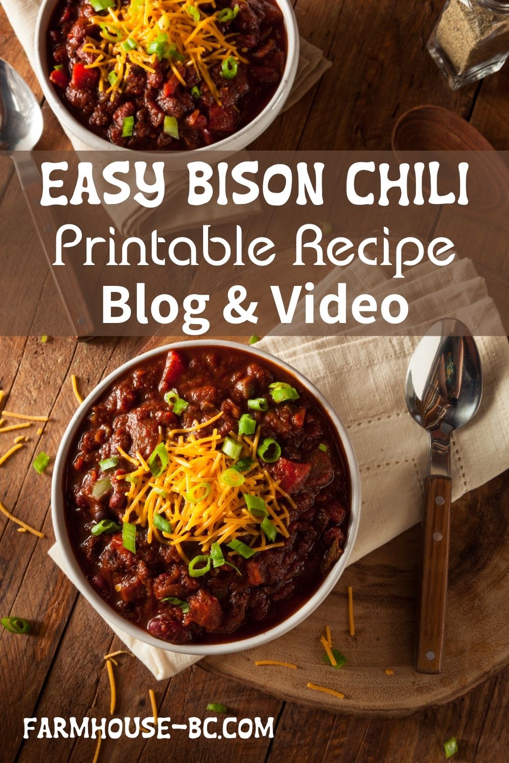 Easy bison chili to make