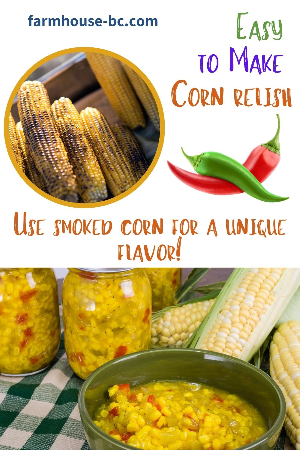 Easy to make homemade corn relish.