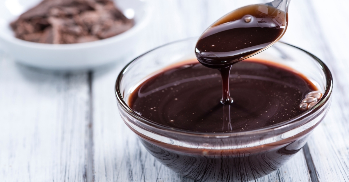 Homemade hot fudge is the perfect condiment to make for eggless ice cream. 