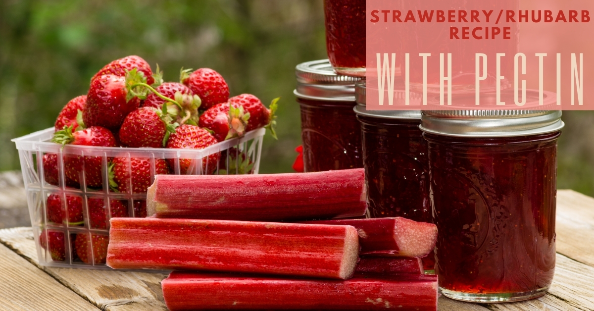 How to Make Jam, Strawberry Rhubarb with Pectin Recipe