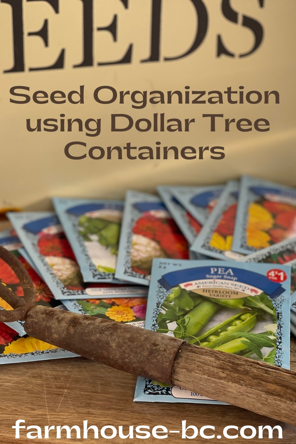 Amazingly Simple Seed Organization Using Dollar Tree Glass Jars