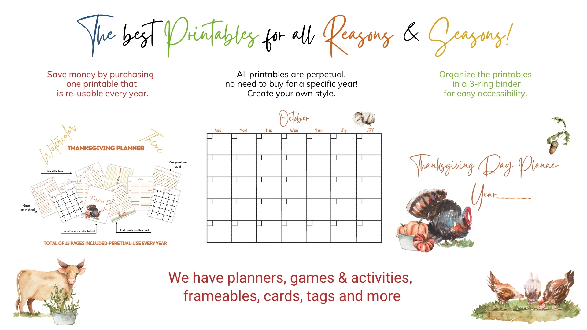 High quality printables to make your life EASIER than before! 