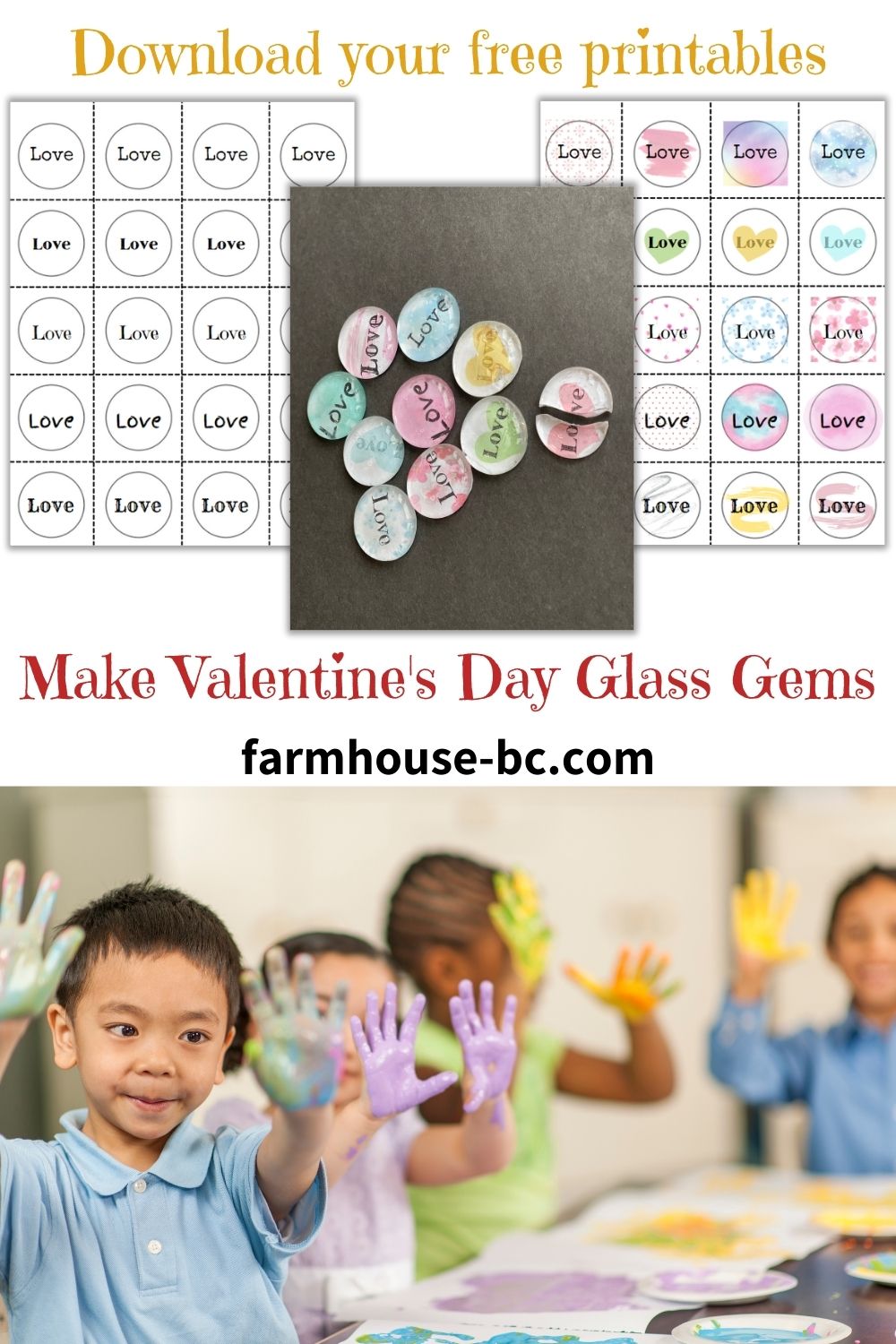 Valentines Day love gems for a fun DIY gift for your loved one