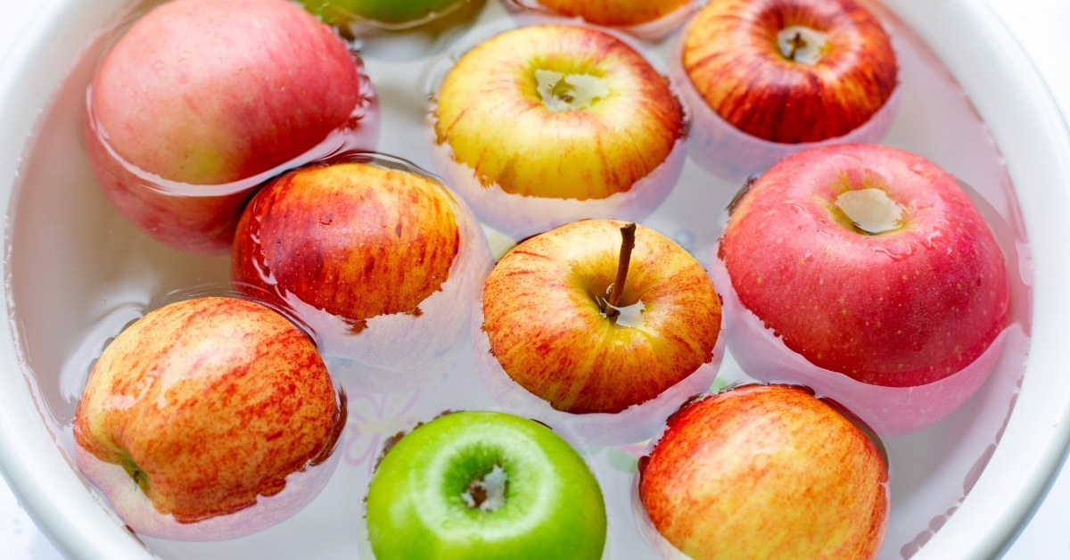 Washing Apples to Eat the Skins By Using Organic Veggie Soap to Remove Pesticides.